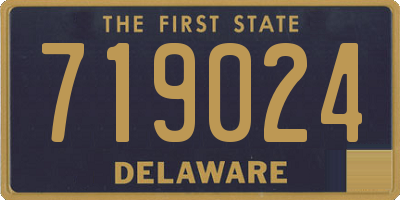 DE license plate 719024