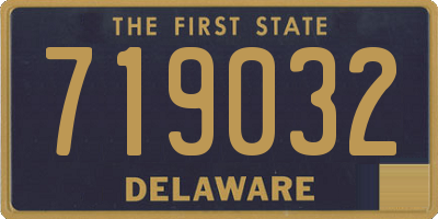 DE license plate 719032