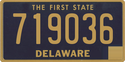 DE license plate 719036