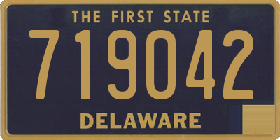 DE license plate 719042