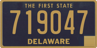 DE license plate 719047