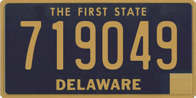 DE license plate 719049