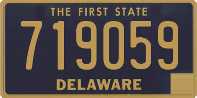 DE license plate 719059