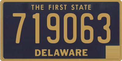DE license plate 719063