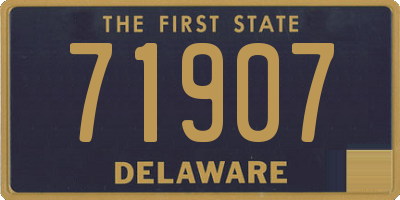 DE license plate 71907