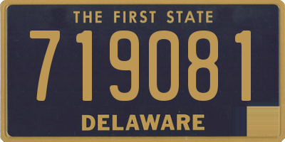 DE license plate 719081