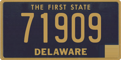 DE license plate 71909