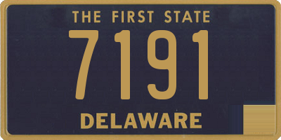 DE license plate 7191