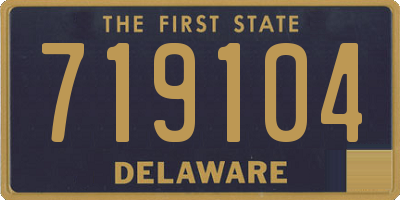 DE license plate 719104