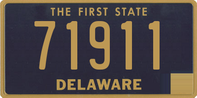 DE license plate 71911