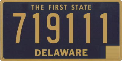 DE license plate 719111
