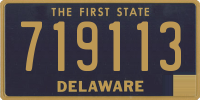 DE license plate 719113