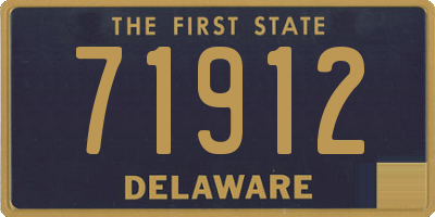 DE license plate 71912