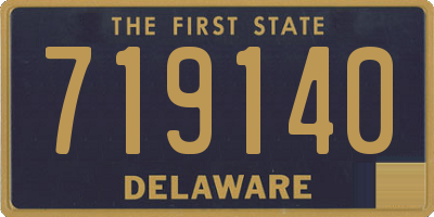 DE license plate 719140