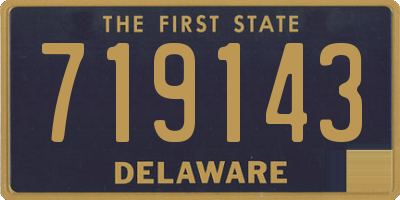 DE license plate 719143