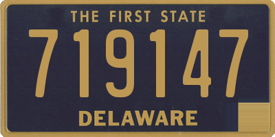DE license plate 719147