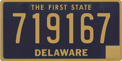 DE license plate 719167