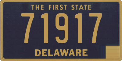 DE license plate 71917