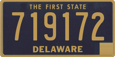 DE license plate 719172