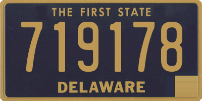 DE license plate 719178