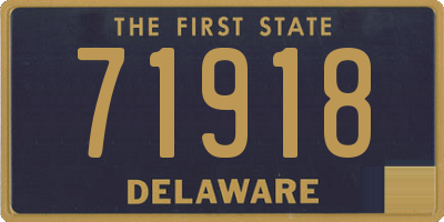 DE license plate 71918