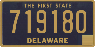 DE license plate 719180