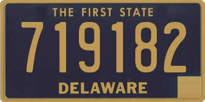 DE license plate 719182
