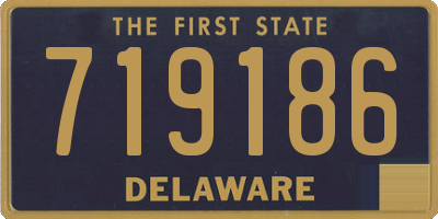 DE license plate 719186