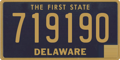 DE license plate 719190