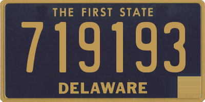 DE license plate 719193
