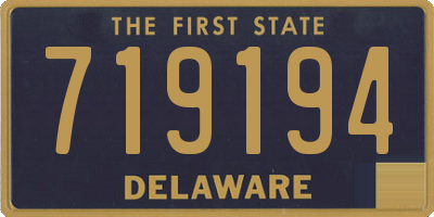 DE license plate 719194