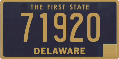 DE license plate 71920