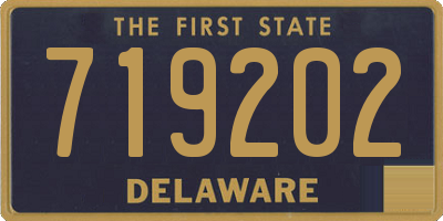 DE license plate 719202