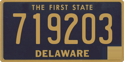 DE license plate 719203