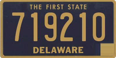 DE license plate 719210