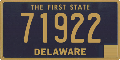 DE license plate 71922