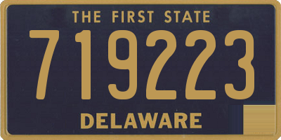 DE license plate 719223