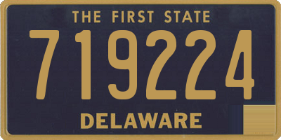 DE license plate 719224
