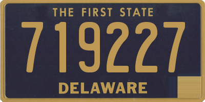 DE license plate 719227