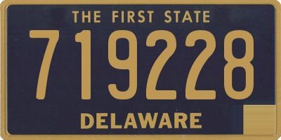 DE license plate 719228