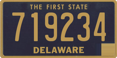 DE license plate 719234