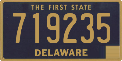 DE license plate 719235