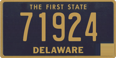 DE license plate 71924