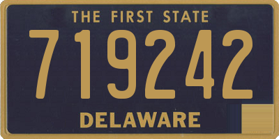 DE license plate 719242