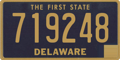 DE license plate 719248