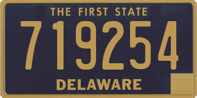 DE license plate 719254