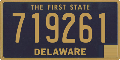 DE license plate 719261