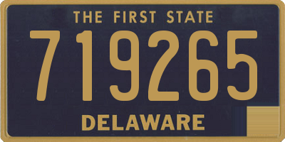 DE license plate 719265