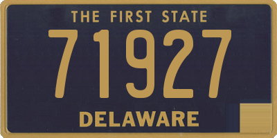 DE license plate 71927