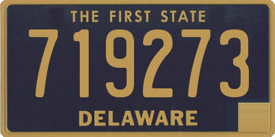 DE license plate 719273